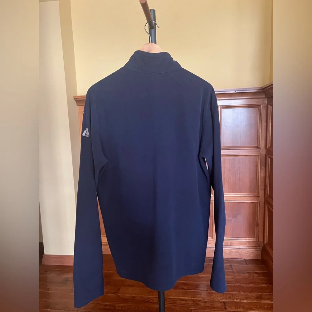 Eddie Bauer Pullover Men’s Fleece 1/2 Zip Navy Blue Size L Tall - Picture 6 of 12